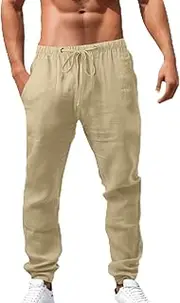 2024 Fashion Men's Spring and Summer All Season Hip Hop Breathable Loose Casual Sports Pants