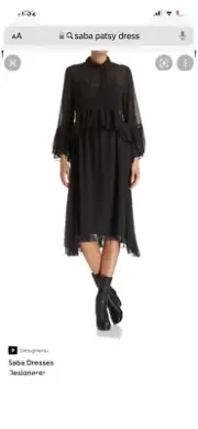 saba patsy dress size 12 New With Tags Black