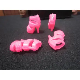 570J7娃娃部門 粉紅色女用顆粒刺造型高跟鞋一雙 mini模型