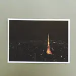 小時光製作所 明信片 日本 東京鐵塔 東京タワー TOKYO TOWER 夜景 NIGHT VIEW 卡片 框畫 禮物