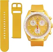 Watch Band for Omega X Swatch Moonswatch Watch Strap Speedmaster 20MM Quick Release Rubber Watch Strap Replacement
