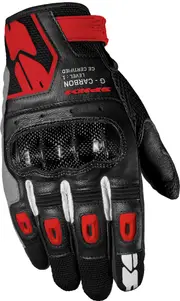 Spidi G-Carbon, gloves , color: Black/Red , size: XXL
