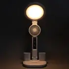 Table Lamp Multifunction 2 Pen Holder USB Rechargeable Desk Lamp With 3 Speeds