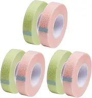 Mikinona 6 Rolls Lash Isolation Tape Kit Extensions Inc Tapes Tape Extension Eyelid Tape Clear Tape Lash Pads Eyelash Extension Tape DIY Strips Lash Tale Gel Lashes Non-Woven Tape