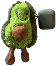 Air Smart Headphones Bluetooth Earphone Wireless Earphones Shockproof Avocado Doll Silicone Protective Case for Apple AirPods 1/2