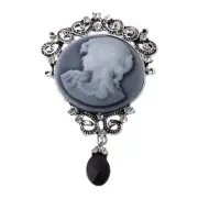 Personalized Cameo Brooch Pins Antique Vintage Cameo Lapel Pins Decor Women Gift