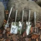 Stainless Steel Gardening Shovel Rake Spade Set Garden Tools Collect Weeds