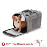 Mesh Pet Carrier Bag Portable Breathable Soft Crate Dog Cat Camping Travel