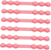 Healeved 10 Pcs Hook Cover Buckle Mouth Cover Buckle Ear Protection Hook Ear Strap Hook Extender Rope Hooks Lanyard Adjustable Stand Holder Extender Pink