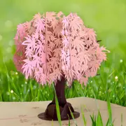 Pink Japanese Maple Tree 3D Pop Up Card
