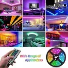 1M-5M 5050 RGB LED Strip Lights Waterproof IP65 44key IR Controller & Adapter