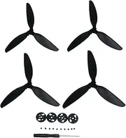 Propellers for D-JI Mavic Mini Drone, Quick Release Three-Blade Propeller, Silent Noise Reduction Propeller for D-JI Mavic Mini 2(4pcs black)