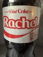 Share a Coke with Rachel 2025 Personalized Gift Coca~Cola Bottle 20oz Diet