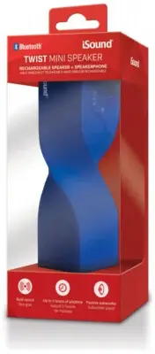 iSOUND Bluetooth TWIST Portable Stereo Mini Party Speaker Tower BLUE