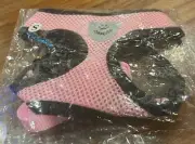 Mesh Padded Soft Puppy Pet Dog Cat Harness Breathable Comfortable Pink Small