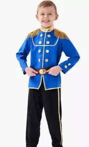 Handsome Prince Costume Boys Sz Small 3-5, Pants, Belt, Top - Free Beauty HPF015