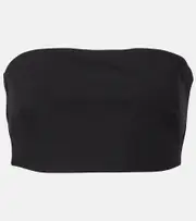 [Staud] Staud Palladium strapless crop top AU 14 black