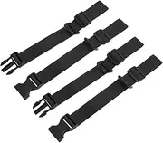 Backpack Straps, 2 Pair Chest Strap for Backpack, Quick Release, Black, One Size