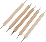 Embossing Tool, 5Pcs Double End Tracing Dotting Stylus Firm Grip DIY Engraving Stylus Set Dotting Tools for Painting Indentation Pen, Making Clay Pottery Sculpture