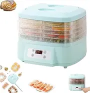 Generic Food Dehydrator Machine, 5-Tray, Plastic, Rectangular, Black, Home, Fruits, Veggies, Meats & Dog, 24-Hour Timer, 360° Airflow