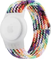 Meliya Wristband Compatible with Apple AirTag Holder for Kids, Protective Case for Air Tag GPS Tracker Holder with Adjustable Nylon Bracelet Watch Band for Toddler Child