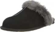 UGG Women's Scuffette Ii Slipper, Black/Grey, 12