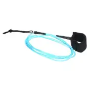 10ft x 7.2mm Surfboard Leash Straight Leashes Leg Rope Wrist String, Blue
