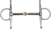 Amagogo Horse Bit, Horse Mouth Snaffle, Full Cheek Snaffle for Harness, Sturdy Horse Snaffle Bit, Horse Riding Snaffle, Metal