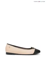 Tommy Hilfiger Pink Leather Pointed Toe Slingback Ballerinas (W59392) | $208