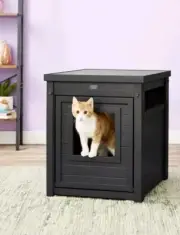 New Age Pet Litter Loo Litter Box-Black