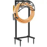 Garden Hose Holder Heavy Duty Water Hose Holder with 2 Tool Hooks Sturdy 4
