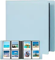 Veicevol 192 Pockets Photo Album for Fujifilm Instax Wide 300, Polaroid 600 i-Type Film, Polaroid Now OneStep2 OneStep+ Instant Camera, POP Lab Print Camera (Blue)