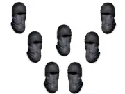 MOTORCYCLE BALACLAVA Full Face Ski Mask WindField Fleece Warm Head, 7 Pack