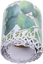 SHINEOFI 1 Roll Eucalyptus Border Bulletin Board Trim Self Adhesive Classroom Decor Leaf Design for Versatile Spring Decorations Easy to Cut and Install for Homes Offices