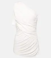 [Rick Owens] Rick Owens Lilies Amira draped jersey top AU 14 white