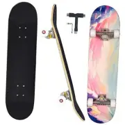 Skateboards for Beginners Adults Youths Teens Kids Girls Boys 31 Inch Pro Ocean
