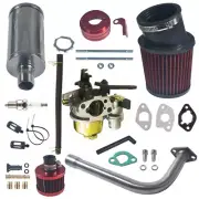Carburetor Exhaust Pipe Red For Predator 212cc 196cc 6.5Hp GX160 GX200 Go Kart