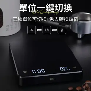 【精準秤重！計時功能】 咖啡電子秤 送隔熱墊 電子秤 磅秤 廚房秤 計時秤 烘焙秤 咖啡秤 非供交易秤