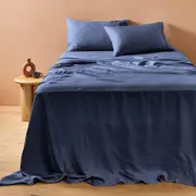 MyHouse Lyocell Sheet Set - Denim - King Single