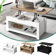 ALFORDSON Coffee Table Lift Up Top Modern Laptop Desk Hidden Storage Shelf