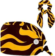 [YTYVAGT] Scrub Caps Women,Scrub Hats Suitable for Women,Animal Tiger Print Pattern