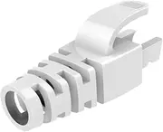 100pcs White RJ45 CAT6 CAT6E CAT5 CAT5E Ethernet Network Cable Strain Relief Boots Cable Connector Plug Cover