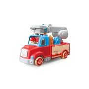 Wanborns Wooden Fire Engine Truck With Sound And Light Kids/Children 18m+