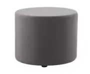 Rapidline Mars Round Ottoman Seat Visitors Chair Seating Charcoal MARS R CH