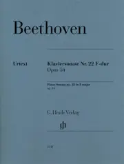 Beethoven Piano Sonata No. 22 in F Major Op. 54 Sheet Music 051481311