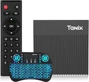 Android TV Box 11.0 4GB 64GB Smart TV Box Amlogic S905X4 USB 3.0 Ultra HD 8K/4K HDR WiFi 2.4Ghz 5.8Ghz BT 4.1 Set Top Box with Mini Wireless Keyboard,4gb+64gb