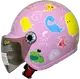 【JAP騎士精品】THH F-200Y 小恐龍 粉紫 童帽 小朋友安全帽 附抗UV鏡片兒童安全帽 (10折)