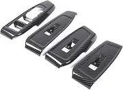 Power Window Switch for Ranger 2023+ ABS Carbon Fiber Style Glass Lifter Frame Decorative Cover Interior Modification Accessories
