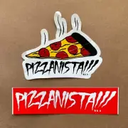 Nasty Neckface Pizzanista Sticker Label Graffiti Art Handstyle Los Angeles Rare