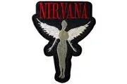 Nirvana In Utero Cut Out Iron On Patch (Black/White/Red) (One Size)